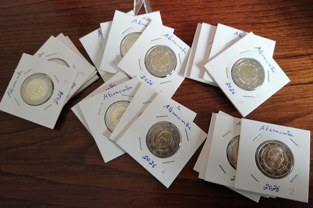 Alemanha 2026 - Moeda 2€ UNC alusiva Konrad Adenaur