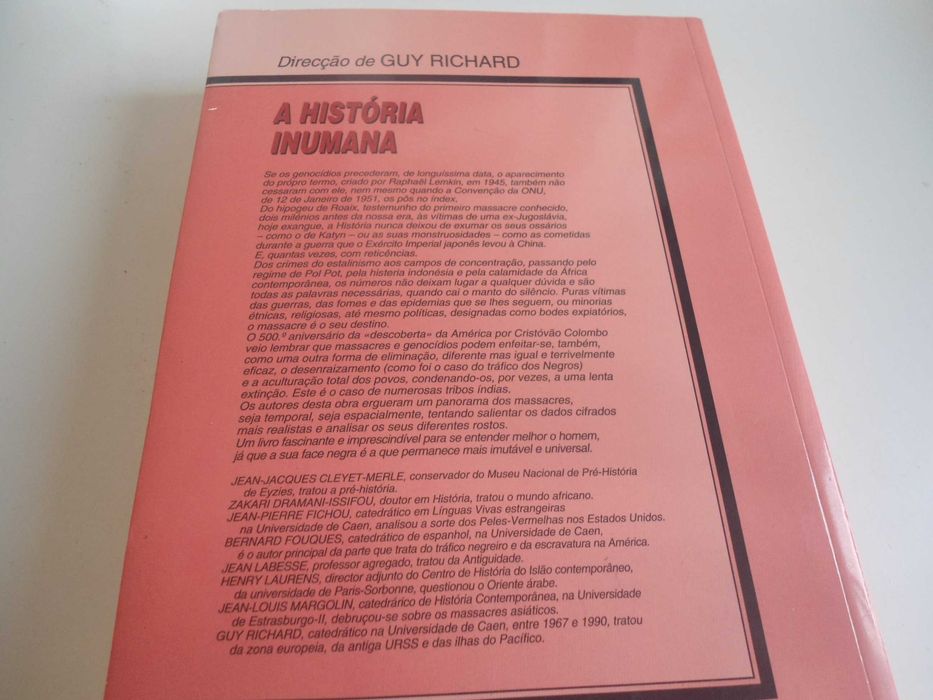 A História Inumana  (vários autores) direção de Guy Richard