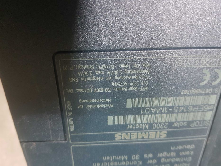 inwerter falownik przetwornica SIEMENS SITOP Solar 2300 Slave 6EP6145