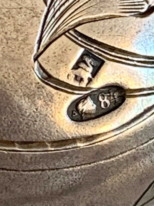 Dawna Portmonetka Pugilares Harmonijkowy Srebro 84