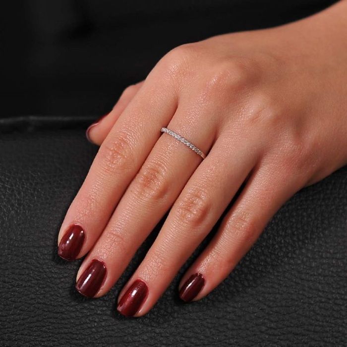 Кольцо с бриллиант 585 пр Белое золото 17,0