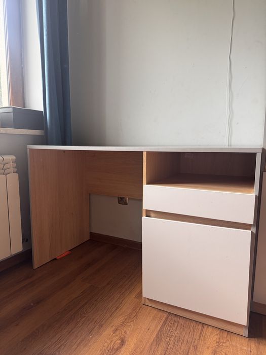 Biurko dziecięce z szufladą i szafką 56x120