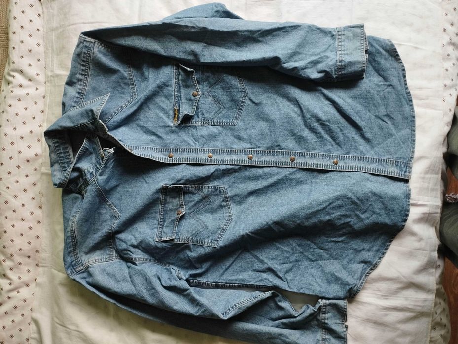 Рубашка джинсовая. Wrangler. XXL.
