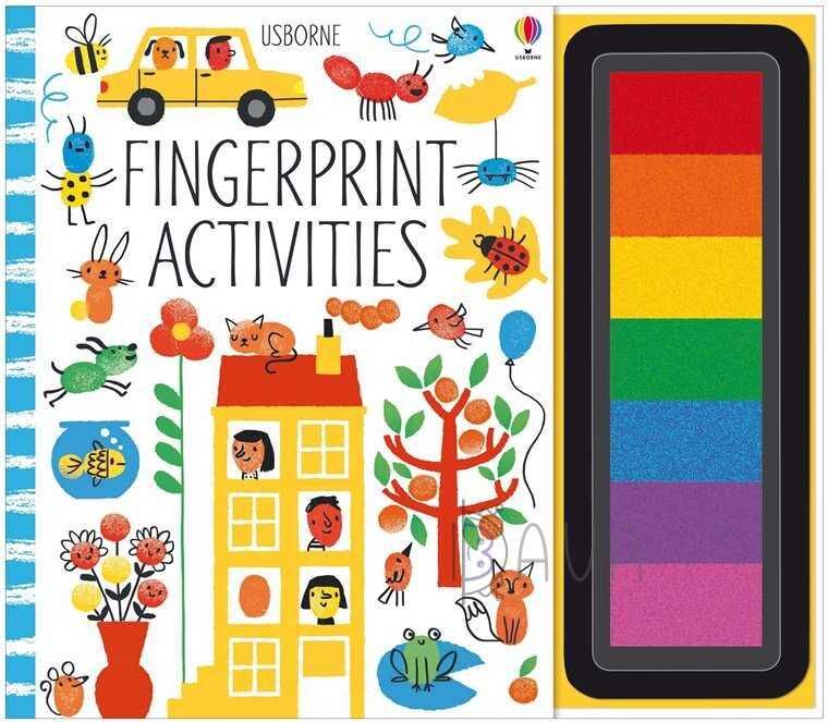 Книга Usborne (англ.): Пальчикові розмальовки: Fingerprint Activities