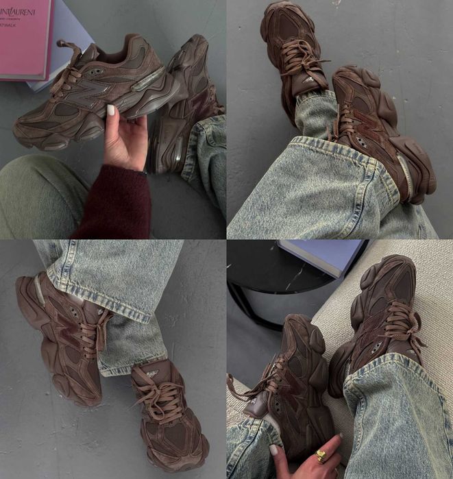 Кроссовки New Balance 9060 Chocolate Brown 36-45 Хит Сезона! Топ
