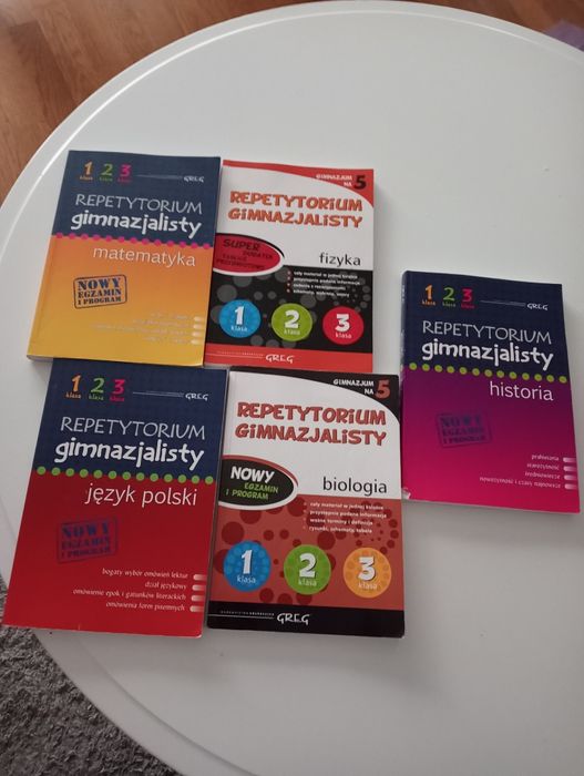 Zbiór książek repetytorium gimnazjalisty