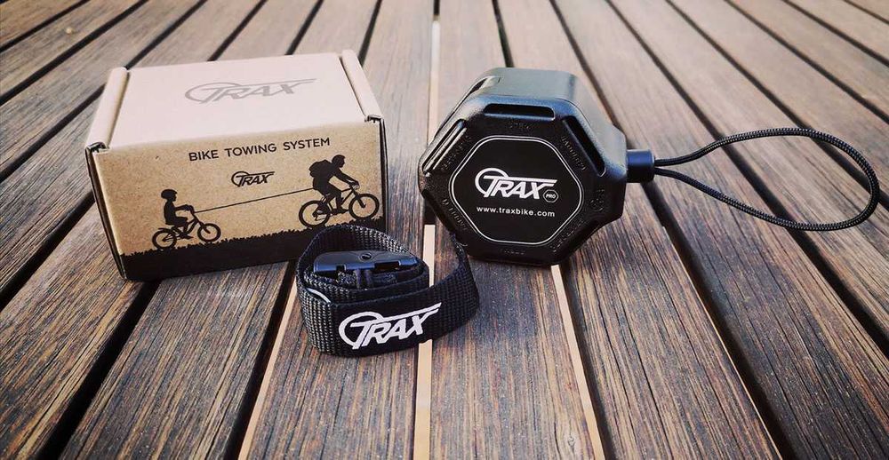 Hol rowerowy Trax Pro, rozwijana linka holownicza do roweru dziecka