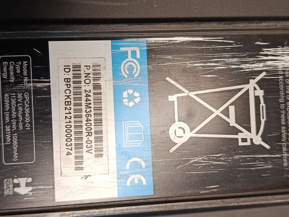 Bateria do roweru Giant energypak 400