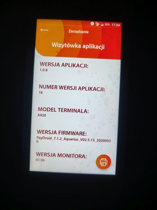 Terminal PAX A920 Android NFC Druk 4G jak nowy