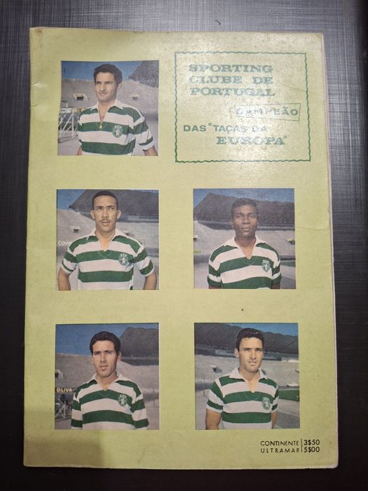 Rara revista comemorativa sporting taça das taças 1964