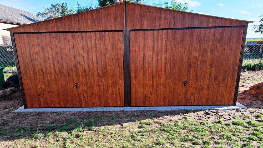 garaż blaszany 6x6 kolor