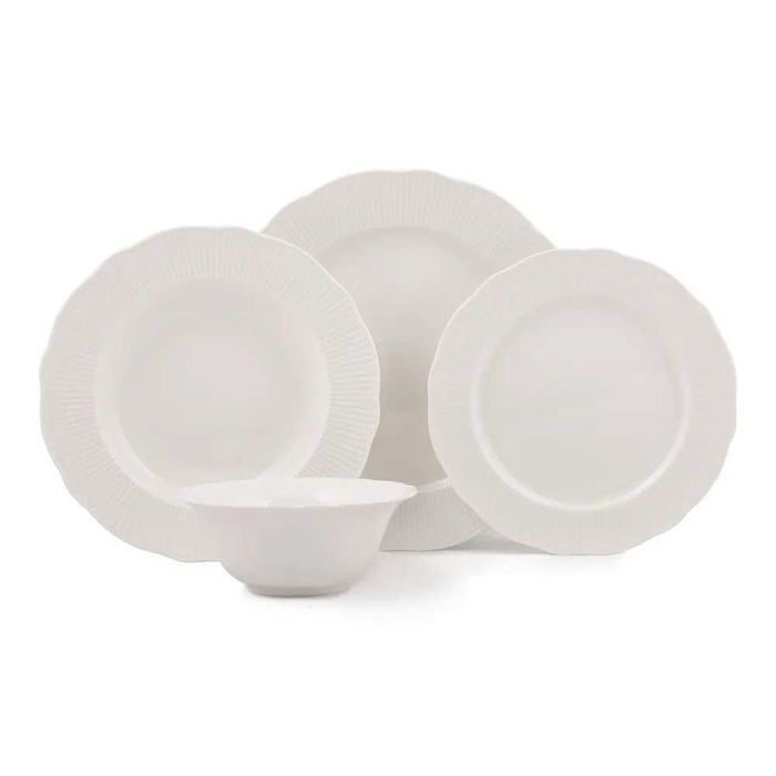 Nowy komplet naczyń porcelanowych 24-częściowy Kutahya Golden Era