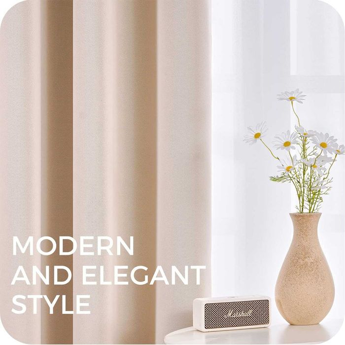 Nowa zasłona/zasłony/kotara/firanka/140x145CM/2 SZT/MRTREES ! 4736!