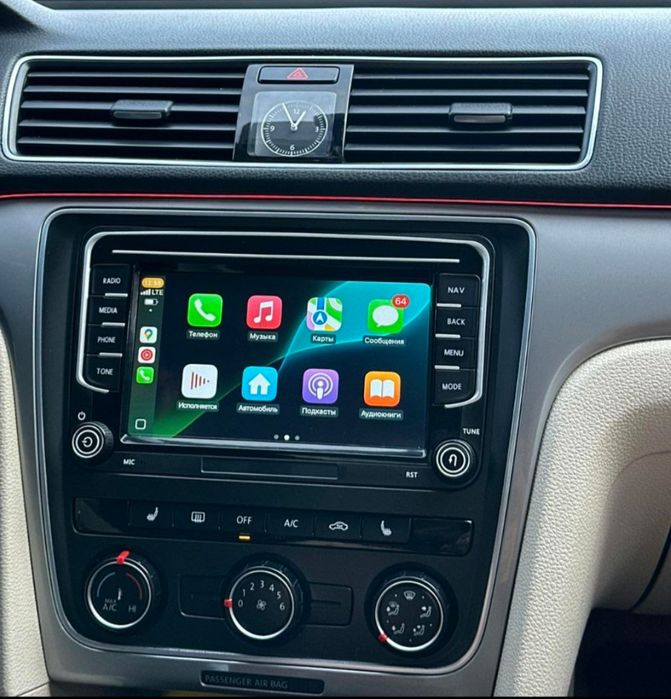 Штатна андроїд магнітола Фольцваген, Шкода, Сеат з карплей