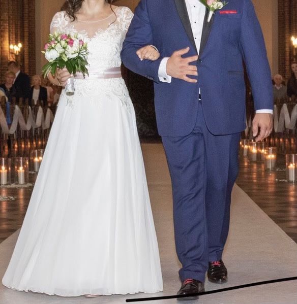 Cudowna suknia ślubna roz. 38 romantyczna