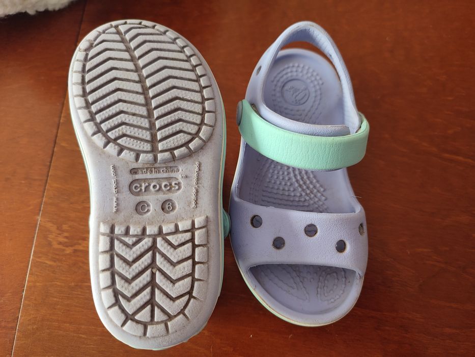 Sandały dziecięce crocs 22-23, C6 liliowe