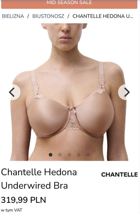 Chantelle biustonosz 80F Nowy