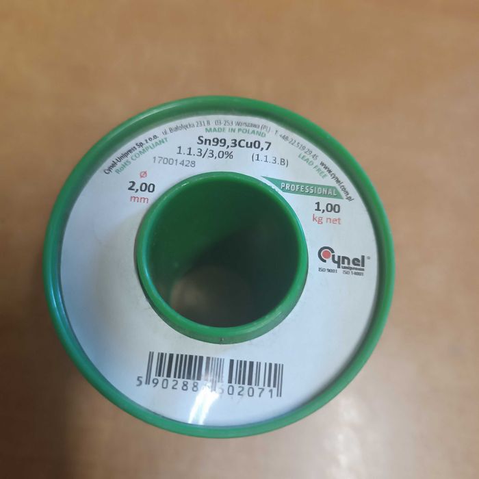 Cyna lutownicza Cynel 1kg