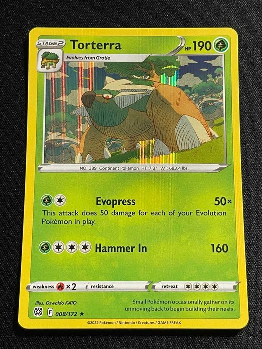 Carta Pokémon Torterra 8/172 Brilliant Stars