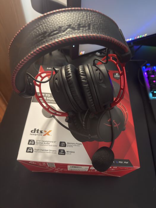 HeadSet HyperX Cloud Alpha Wireless Pc/PS5 Novo Suporte incluindo