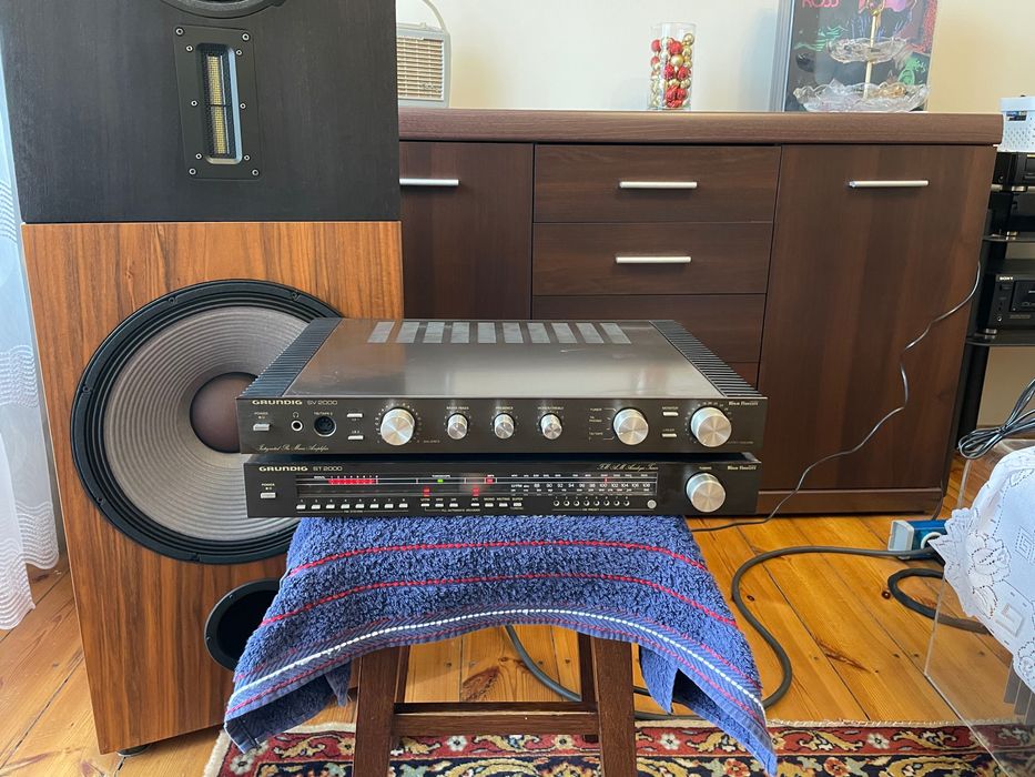GRUNDIG SV 2000 + ST 2000 / Zestaw - Do Przeglądu '' Vintage ''