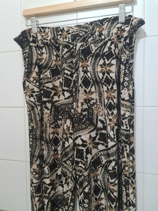 Calças Baggy XXL Senhora | Calças Largas Estampadas Casual Lounge Pants