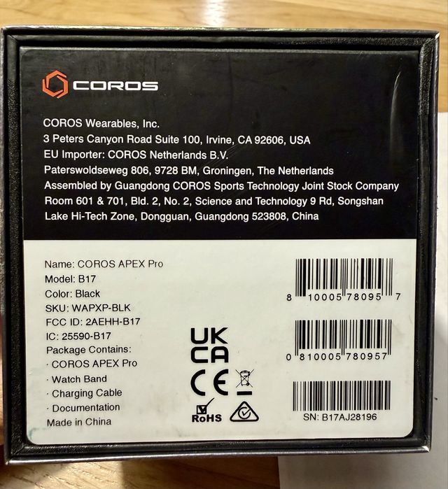 Zegarek Coros Apex Pro - nowy pasek - mega bateria