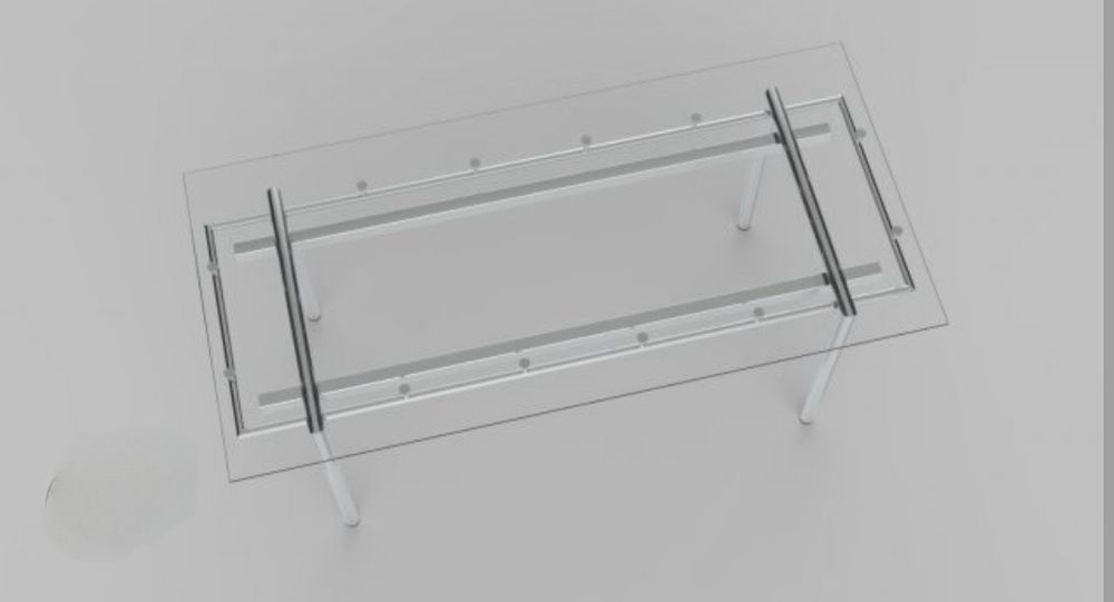 Stół do jadalni ze szklanym blatem