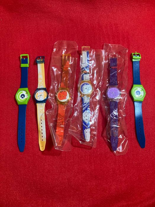 Relógios tipo, swatch plástico
