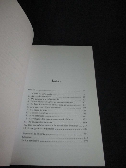 Livro As Origens da Vida John Maynard Smith Eös Szathmary