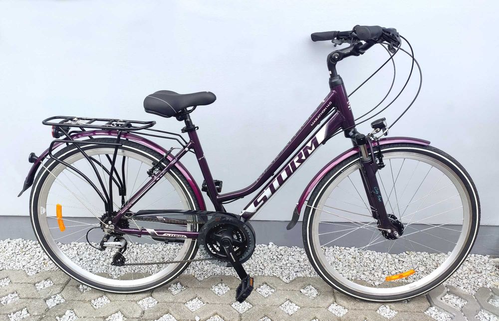 Rower Damka, Damski Trekkingowy, Turystyczny Storm Marathon 4.0 Lady
