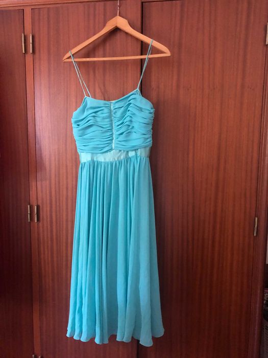 Vestido Azul Cerimónia