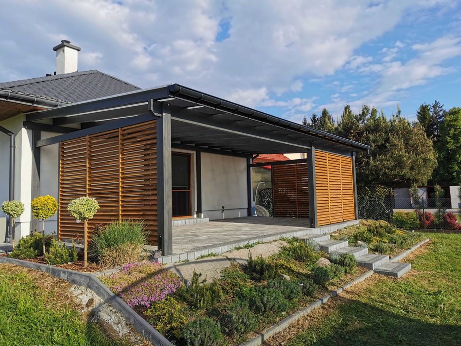 Pergola | Zadaszenie tarasu | Wiata garażowa Carport | Drewno klejone