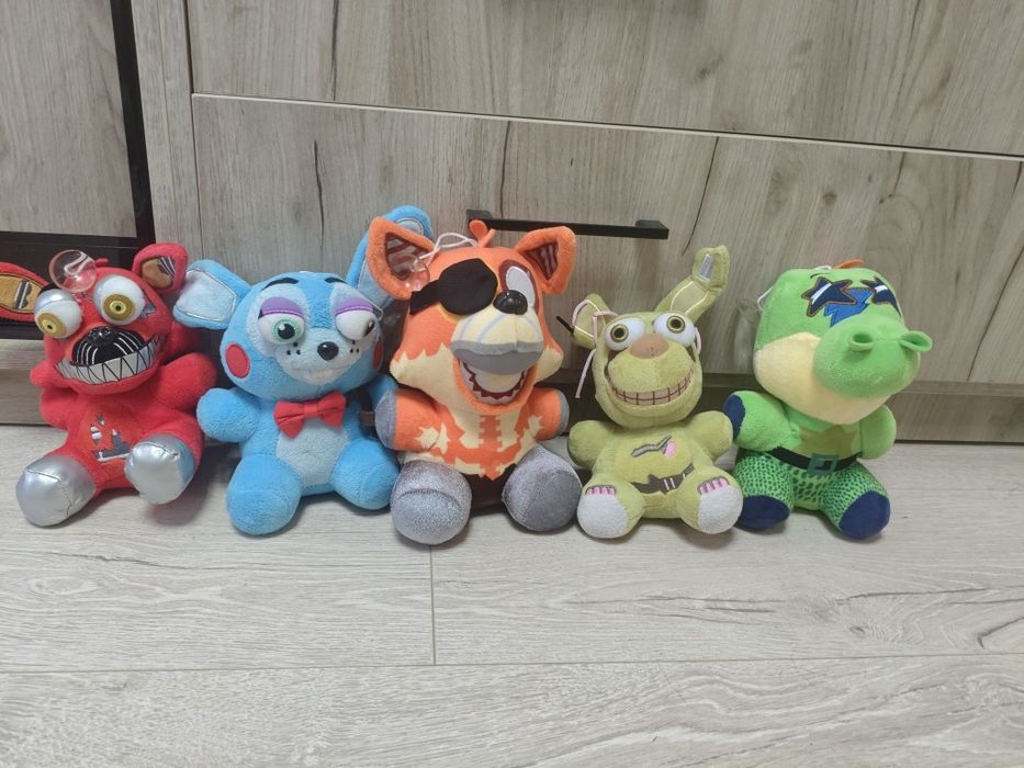 Мягкие игрушки Fnaf, Fugler, Sonic, Minecraft, картун кет,Ам ням