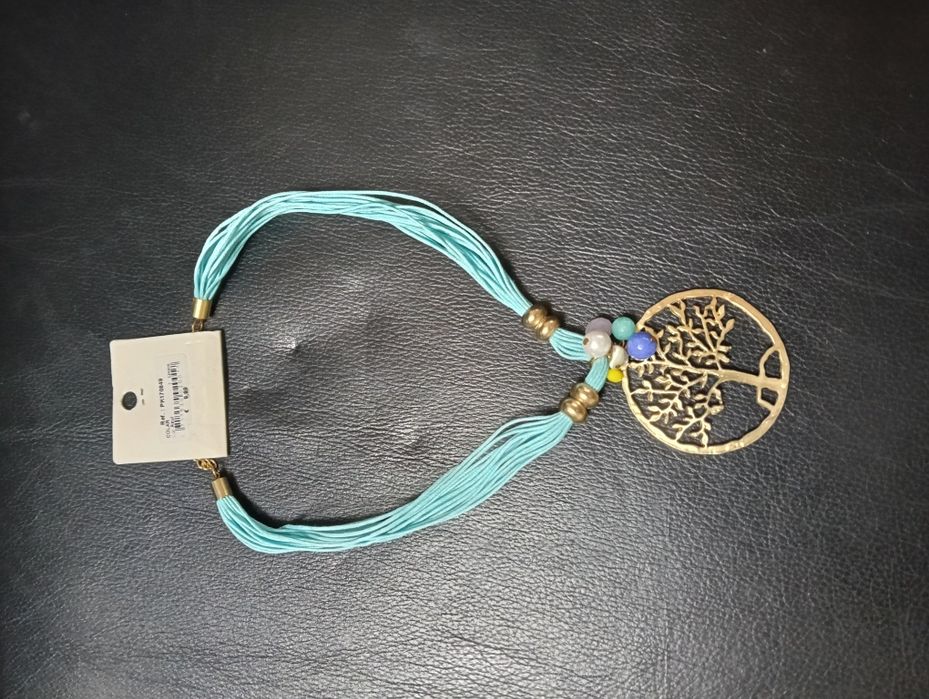 Colar azul turquesa