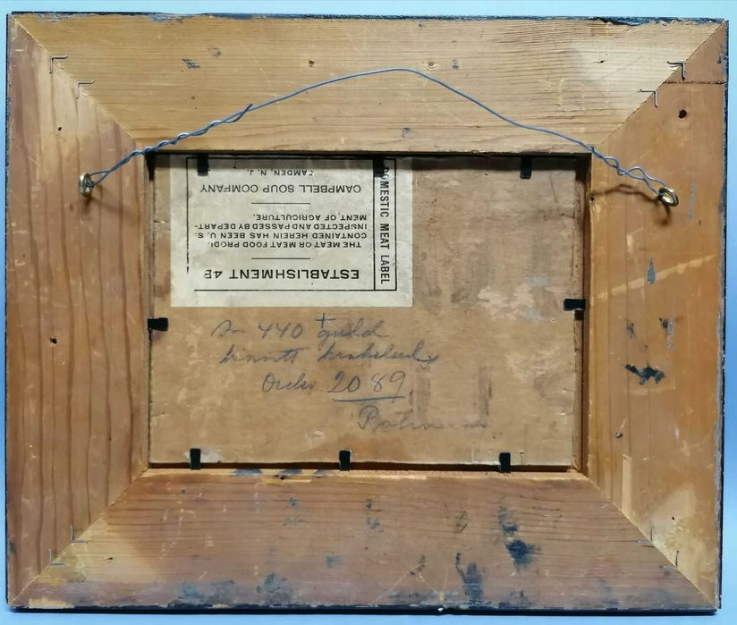 Scena wiejska, miniatura, Joseph Harencz pocz. XX w.