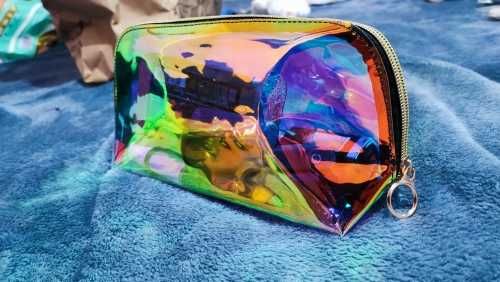 Модная полупрозрачная косметичка, дорожная портативная