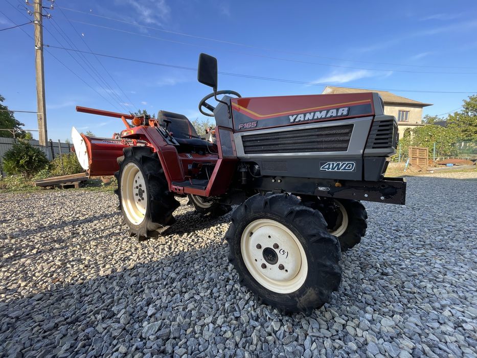 Японський мінітрактор Yanmar Forte F165 Фреза 3-х точка трактор 3-х цил. 4х4 Свіжий з Японії!
