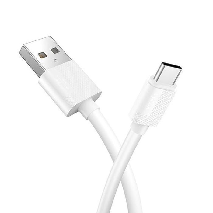 Kabel T-Phox nets Type-C white 3A ; PVC ; 1.2M