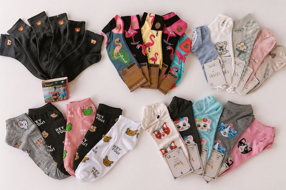 10 x skarpetki damskie stopki 35-38 bawełna
