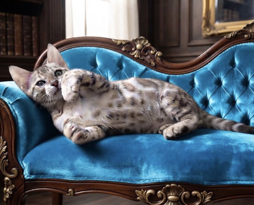 Яскравий бенгальський котик,Mink