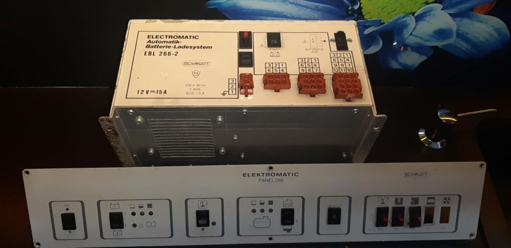 Zestaw ładowarka +panel sterowania do kampera