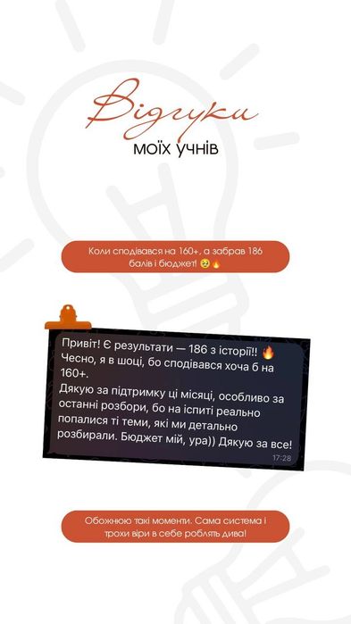 Репетитор з історії України, НМТ з історії України на 190+