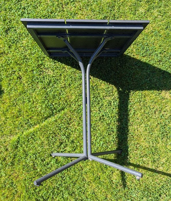 Stolik ogrodowy, aluminium/drewno syntetyczne