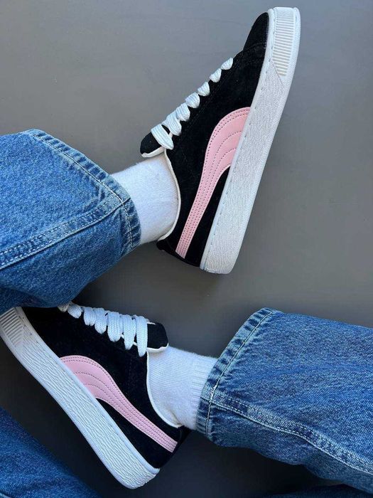 !SALE! Puma Suede XL Black/Pink 36 37 38 39 40 41 42 43 44 45 пума хл