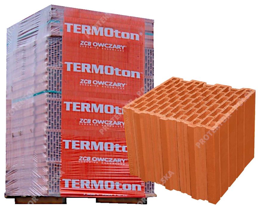 pustak TERMOTON 30cm dziurawka cegła kratówka DIAMENT SZLIF OWCZARY