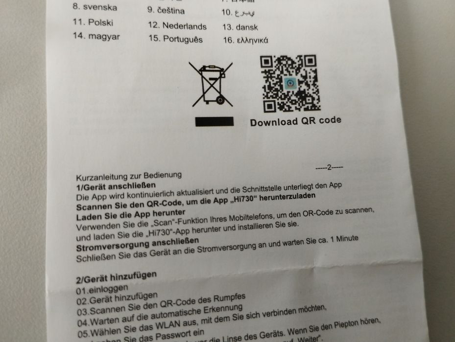 Câmera vigilância WiFi