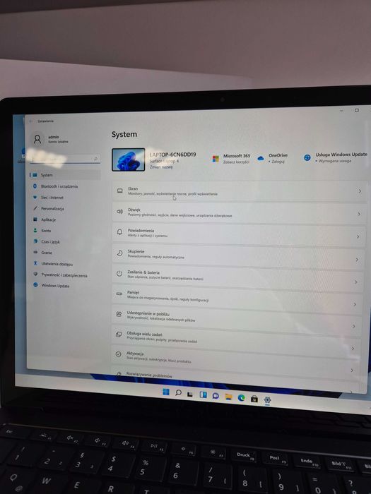NOWY  surface laptop 4 13.5’ I7 11gen 512ssd 16gb ram 1951 FV