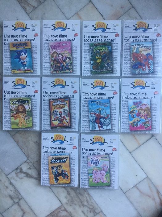Coleção de 22 DVD's juvenis