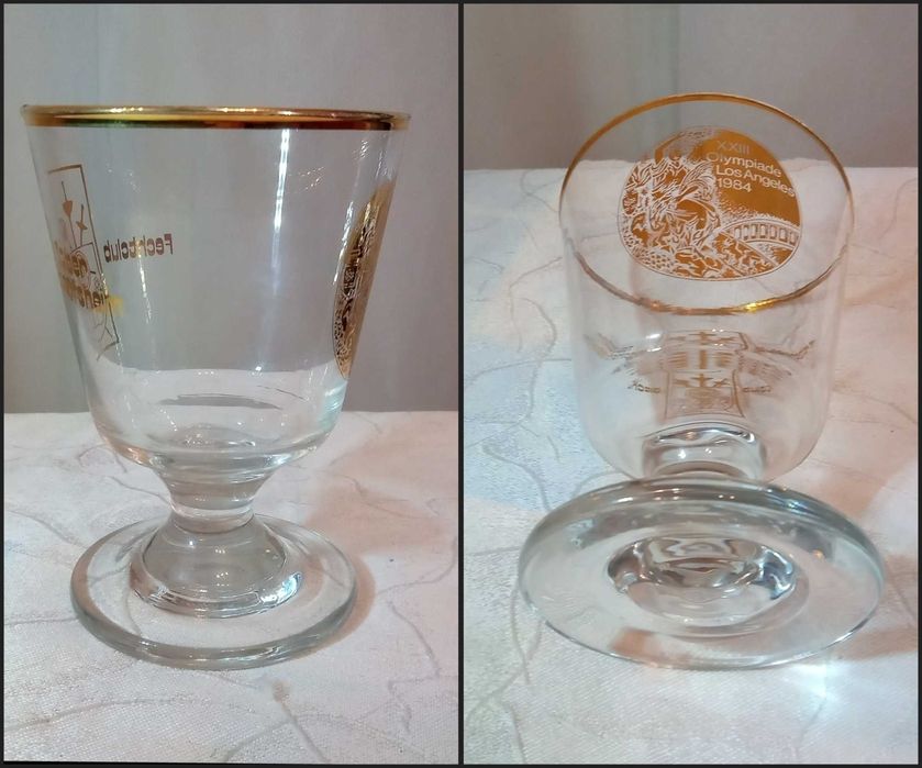 Стопки(кришталь/позолота ER-WI), келих(Олімпійські ігри 1984)